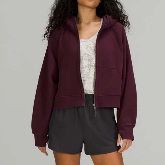 NWOT Lululemon Scuba Oversized Full-Zip, Cassis - Picture 3 of 11